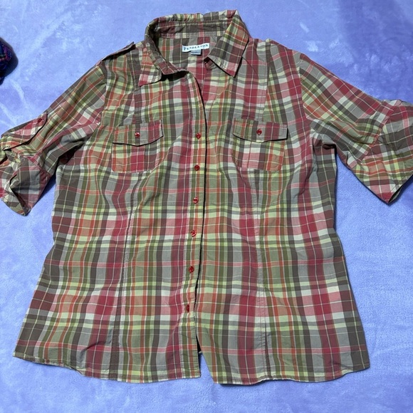 Pendleton Multicolor Plaid Casual Shirt - Picture 2 of 12